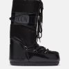 ICON GLANCE BLACK SATIN BOOTS