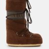 ICON BROWN FLEECE BOOTS