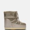ICON LOW GLANCE PLATINUM SATIN BOOTS