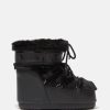 ICON LOW BLACK FAUX-FUR BOOTS