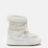 LTRACK LOW WHITE FAUX-FUR BOOTS