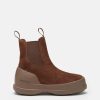 LUNA BROWN SUEDE CHELSEA BOOTS