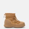 MEZZALUNA MID CAMEL QUILTED BOOTS