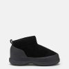MEZZALUNA BLACK SUEDE LOW BOOTS
