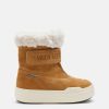 JUNIOR PARK STRAP BROWN SUEDE BOOTS